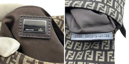 FENDI フェンディ ズッキーノ カムセポシェット ショルダーバッグ 斜め掛け 小さめ 総柄 中古 W４