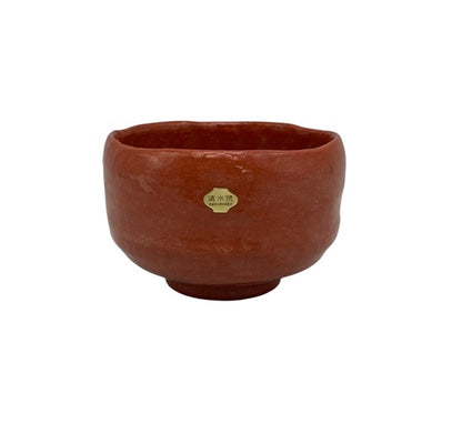 清水焼 平安良楽 赤楽 抹茶茶碗 中古 D4
