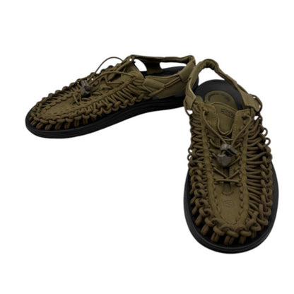 KEEN キーン UNEEK ユニーク ダークオリーブ サンダル 27cm 1023381 メンズ 夏 オープンエア・スニーカー 靴 シューズ 中古 W４