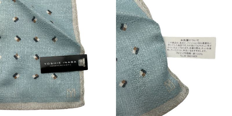 未使用品 バーバリー ピエールバルマン ヨシエイナバ ハンカチ 5枚セット BURBERRY PIERRE BALMAIN YOSHIE INABA シルク コットン 花柄 レース チェック 中古 W1