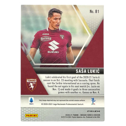 PANINI サッカーカード MOSAIC SERIE A PRIZM SASA LUKIC TORINO #81 中古 IT2