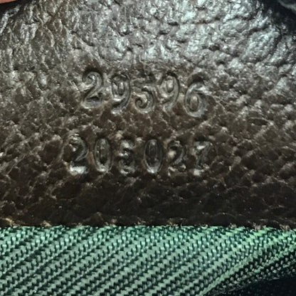 GUCCI グッチ GGキャンバス コスメポーチ レディース 化粧ポーチ 小物入れ ブラウン 29596 中古 T1