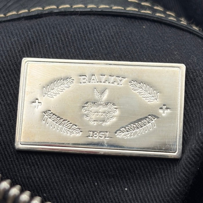 BALLY バリー モノグラム ワンショルダー バッグ ブランド レディース 総柄 レザー キャンバス 鞄 中古 W４