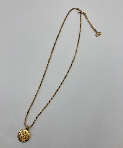 Christian Dior クリスチャンディオール GP エンブレム ネックレス 中古 D4