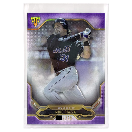 TOPPS MLBカード TRIPLE THREADS MIKE PIAZZA NEW YORK METS /299 #99 中古 IT1