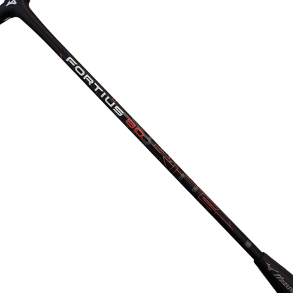 MIZUNO ミズノ FORTIUS 80 フォルティウス バドミントンラケット ハードヒッター向け グラファイト ブラック/レッド 4U6 73JTB180 中古 T1