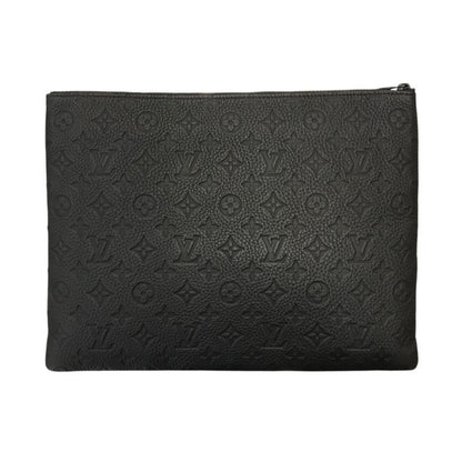 LOUIS VUITTON ルイヴィトン トリヨン・モノグラム クラッチバッグ ユニセックス セカンドバッグ チェーン エンボス ブラック/オレンジ M67461 中古 T1