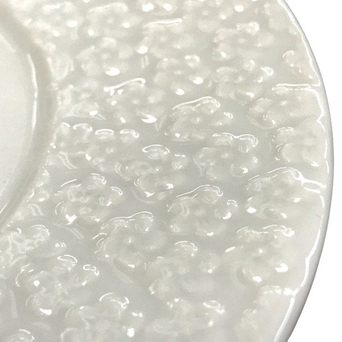 Meissen マイセン ロイヤルブロッサム カップ＆ソーサー 180ml ペア 2客 ホワイト コーヒー 立体 花レリーフ C/S 中古 T1