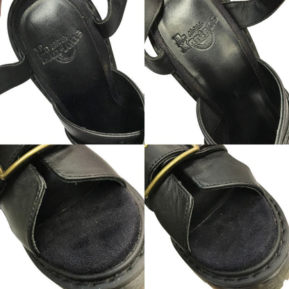 Dr.Martens ドクターマーチン GRANIK サンダル レディース レザー ヒール 厚底 バックル グラニク ブラック UK5 中古 T1