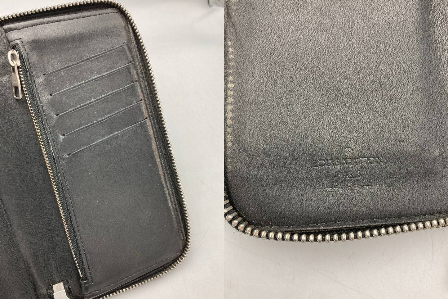 LOUIS VUITTON ルイヴィトン ダミエ アンフィニ ポルトフォイユヴァスコ ラウンドファスナー 長財布  N63300 中古 D4