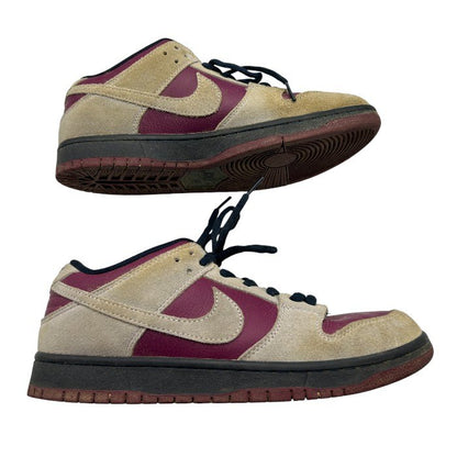 NIKE SB DUNK LOW PRO ナイキエスビー ダンク ロー プロ スニーカー BQ6817-001 バーガンディ/グレー 28cm ナイキ 靴 シューズ メンズ 希少 中古 W４