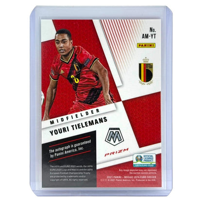 PANINI サッカーカード MOSAIC UEFA EURO PRIZM YOURI TIELEMANS BELGIUM #AM-YT 中古 IT1