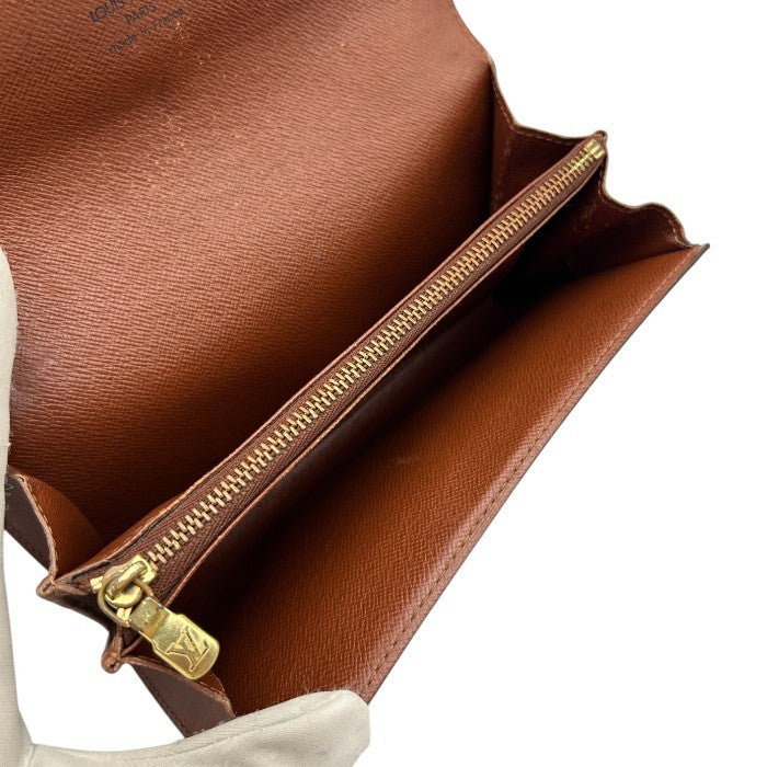 LOUIS VUITTON ルイヴィトン モノグラム ポルトモネクレディ 長財布 M61725 ブランド レディース メンズ 小銭入れ カード入れ 中古 Ｗ４