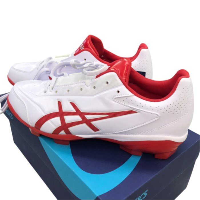 アシックス(ASICS) 野球・ソフトボール用 スパイク ポイント STAR SHINE 2 1121A012 ホワイト/レッド 26cm 中古 Y1