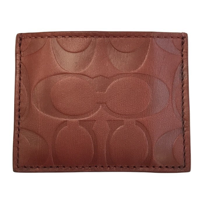 COACH コーチ ゴルフボール/ティーケース セット レザー エンボス ポーチ マーカー フォーク 中古 T1