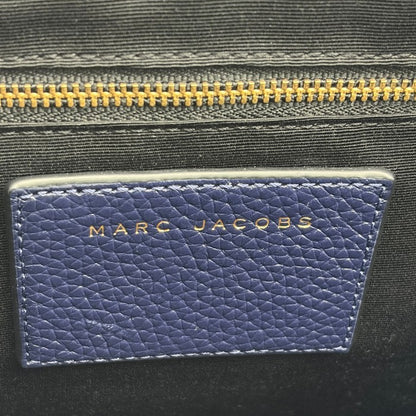 MARC JACOBS マークジェイコブス ゴッサム スモール バウレット ２WAY ハンドバッグ ネイビー 鞄 ブランド レディース レザー ショルダー 中古 W４