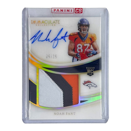 未開封品 PANINI NFLカード IMMACULATE COLLECTION NOAH FANT DENVER BRONCOS 25/25 #PP-NF 中古 IT1