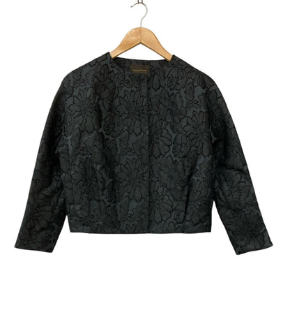 TOMORROWLAND トゥモローランド コレクション ノーカラー ジャケット サイズ36 フラワー 中古 D4