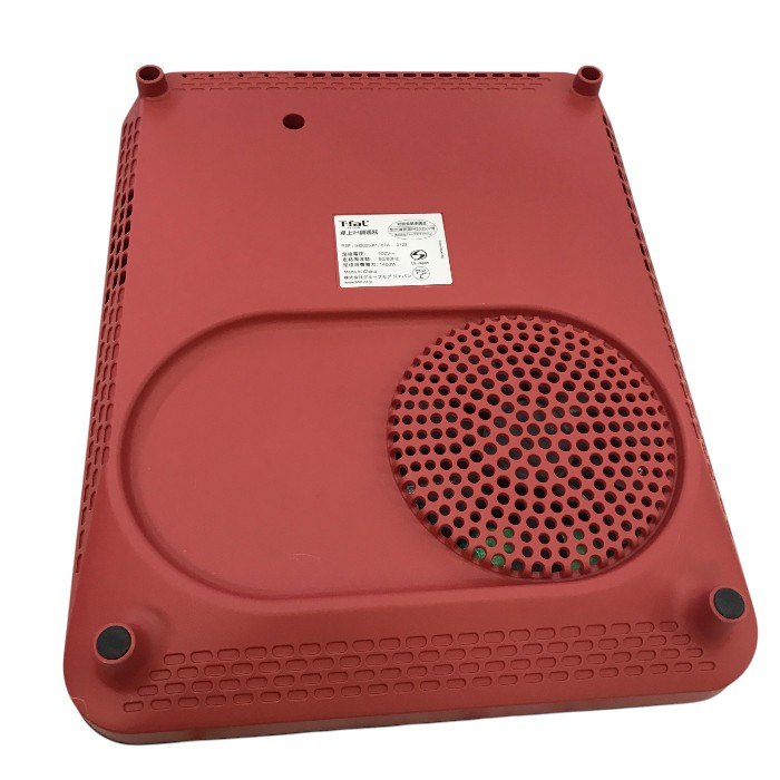 ティファール IHコンロ IHクッキングヒーター 卓上 IH調理器 1400W ハイパワー タッチパネル フルフラット IH レッド IH2025JP 中古 Y1
