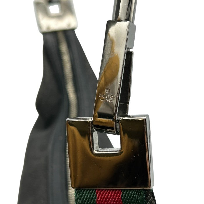 GUCCI グッチ シェリーライン デニム ワンショルダー バッグ 01234 002122 鞄 肩掛け レザー キャンバス ブランド 中古 W1