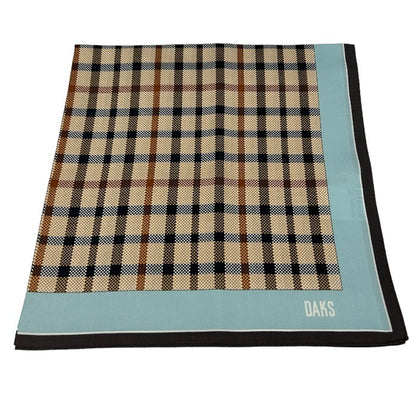 DAKS ダックス 絹 100％ スカーフ チェック レディース シルク 服飾 小物 おしゃれ 中古 W４