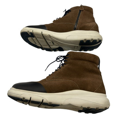 Salvatore Ferragamo サルヴァトーレ フェラガモ スエード ハイカット スニーカー 7.5(約25.5cm) 靴 シューズ メンズ ブラウン 中古 W4