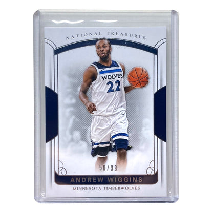 PANINI NBAカード NATIONAL TREASURES ANDREW WIGGINS TIMBERWOLVES 50/99 #47 中古 IT2