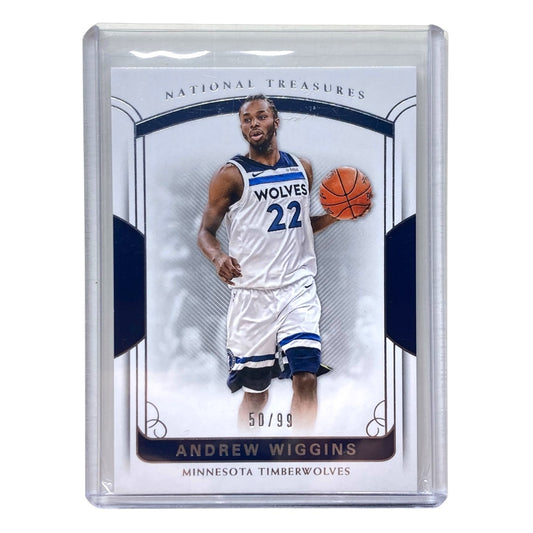 PANINI NBAカード NATIONAL TREASURES ANDREW WIGGINS TIMBERWOLVES 50/99 #47 中古 IT2