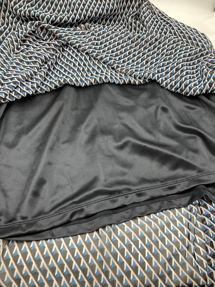 MK MICHEL KLEIN エムケーミッシェルクラン 幾何柄シフォンスカート F1HGV-05140 サイズ36 中古 D4