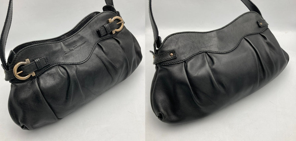 Salvatore Ferragamo サルヴァトーレフェラガモ ガンチーニ ワンショルダーバッグ 中古 D4