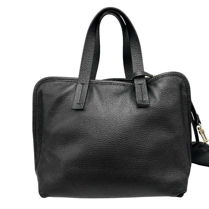 IACUCCI イアクッチ リバーシブル バッグ ブラック 鞄 レディース レザー 本革 ボア 中古 W４