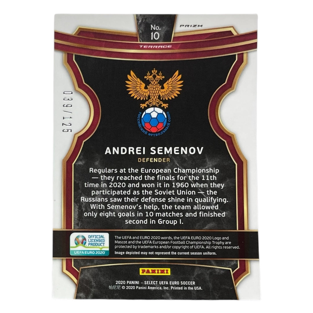 PANINI サッカーカード SELECT UEFA EURO PRIZM ANDREI SEMENOV RUSSIA /125 #10 中古 IT2
