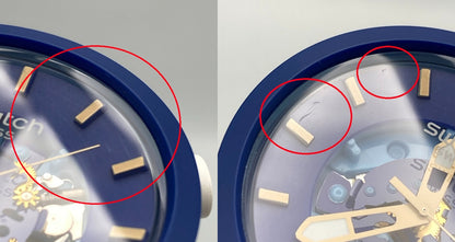 SWATCH スウォッチ BOUNCING BLUE バウンシングブルー BIG BOLD 腕時計 SB05N105 中古 D4