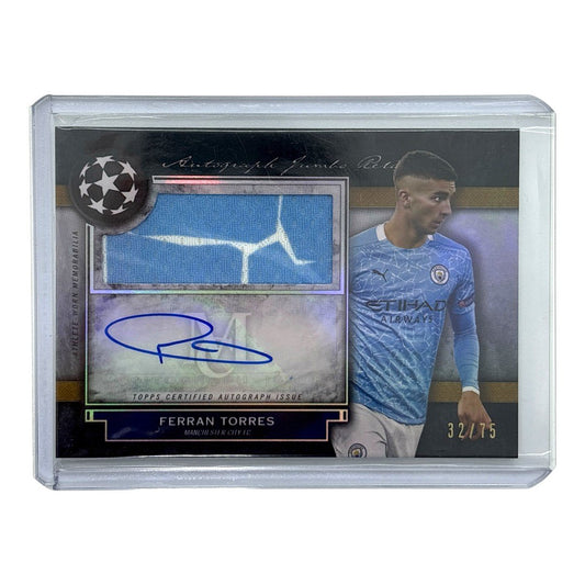 TOPPS サッカーカード MUSEUM COLLECTION FERRAN TORRES MANCHESTER CITY /75 #AJR-FT 中古 IT1