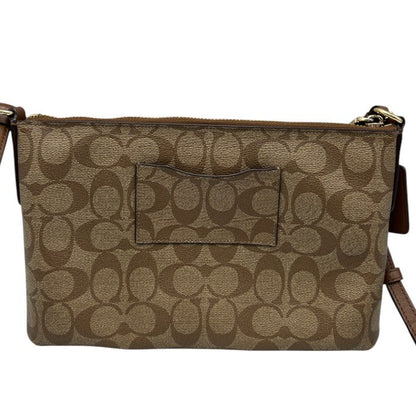 COACH コーチ シグネチャー ショルダーバッグ ブラウン F58316 鞄 ブランド 斜め掛け 肩掛け レディース 中古 W４