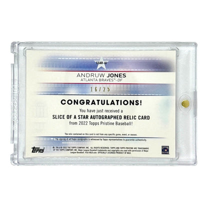 TOPPS MLBカード PRISTINE ANDRUW JONES ATLANTA BRAVES /25 #SSAR-AJ 中古 IT1