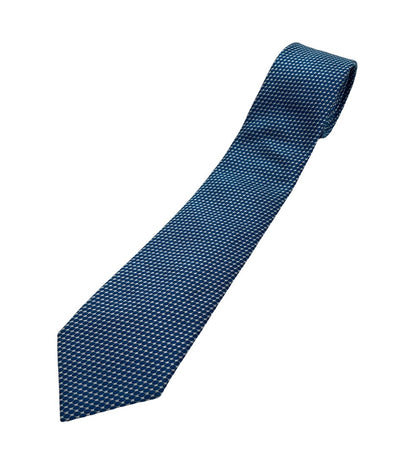 EMPORIO ARMANI エンポリオアルマーニ シルク100％ ネクタイ ドット 水玉 ブルー 中古 D4