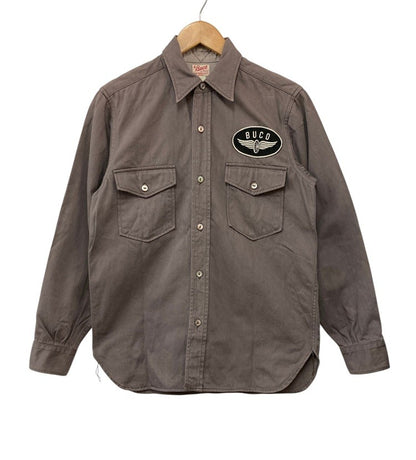 The Real McCoy’s BUCO ザ リアルマッコイズ ブコ ワッペン ワークシャツ サイズ15 メンズ 中古 D4