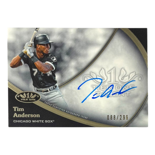 TOPPS MLBカード TIER 1 TIM ANDERSON CHICAGO WHITE SOX /299 #T1TA-TAN 中古 IT2