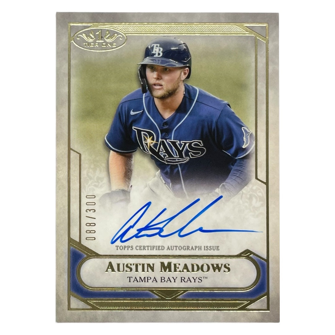 TOPPS MLBカード TIER 1 AUSTIN MEADOWS TAMPA BAY RAYS /300 #T1TA-AME 中古 IT2