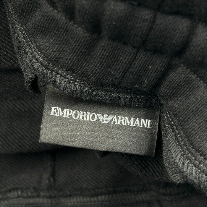 EMPORIO ARMANI エンポリオアルマーニ パンツ メンズ スウェット ロゴ サイドライン ブラック XS 3H1PG5 1JPHZ ボトムス ズボン 中古 W1