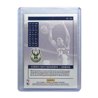 PANINI NBAカード CHRONICLES LUMINANCE GIANNIS ANTETOKOUOMPO MILWAUKEE BUCKS #155 中古 IT2