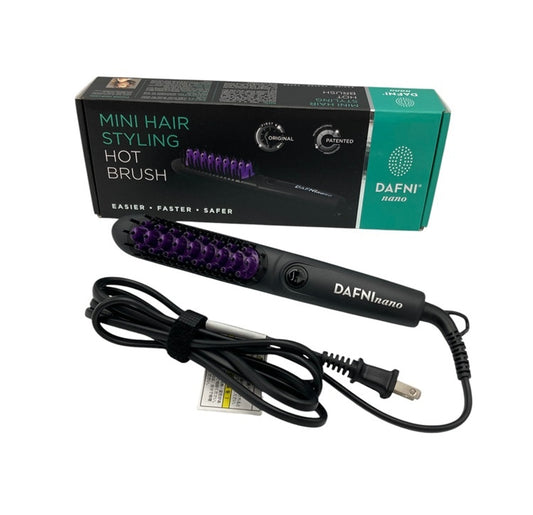 ヤーマン DAFNI nano ダフニナノ ブラシ型ヘアアイロン ブラック パープル DH1.6N 中古 D4