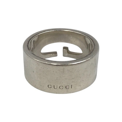 GUCCI グッチ リング メンズ シルバー925 Gモチーフ フラット AG カットアウト 16号 中古 T1