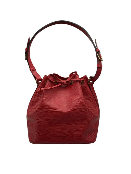 LOUIS VUITTON ルイヴィトン エピ プチ・ノエ 巾着 ショルダーバッグ カスティアンレッド M44107 中古 D4