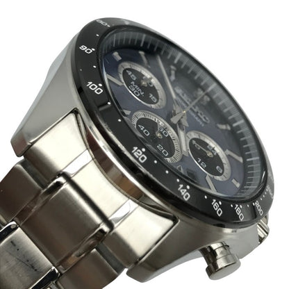 SEIKO セイコー スピリット 腕時計 メンズ アナログ クォーツ SS クロノグラフ SPIRIT CHRONOGRAPH シルバー 8T63-00D0 中古 T1