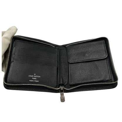 LOUIS VUITTON ルイ・ヴィトン タイガ ポルトビエ モネジップ 二つ折り 財布 M30672 レザー コンパクト ファスナー ブランド 中古 W４