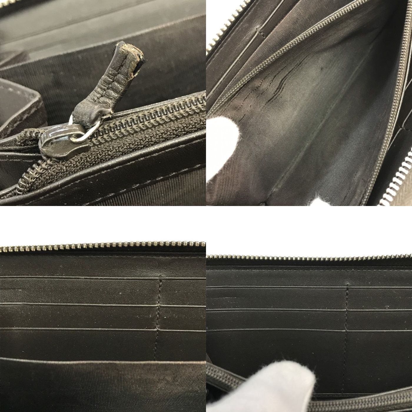 GUCCI グッチ GGスプリーム 長財布 ユニセックス ラウンドファスナー ジップ PVC 蜂 ビー 刺繍 シェリー ベージュ 408831 中古 T1