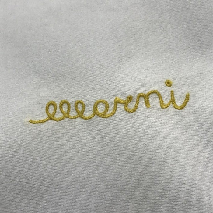 MARNI マルニ スキッパーシャツ レディース 七分袖 オーガニックコットン ロゴ刺繍 プルオーバー ホワイト 38サイズ TTMA0226A0 中古 T1