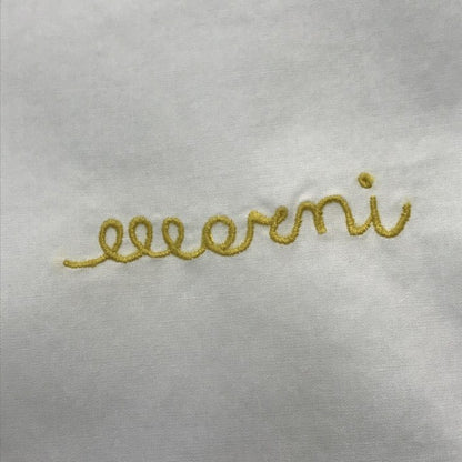 MARNI マルニ スキッパーシャツ レディース 七分袖 オーガニックコットン ロゴ刺繍 プルオーバー ホワイト 38サイズ TTMA0226A0 中古 T1